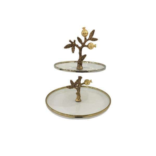 WB982 2Tier Pastry (G) ORCHID 12c