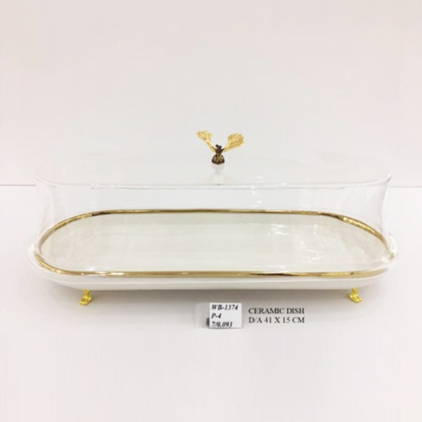 WB1374 SWEET DISH L 41x15cm (G)