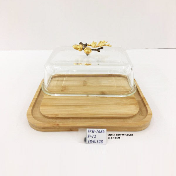 WB1686 W-Snack Tray W-C 24x18cm (G)