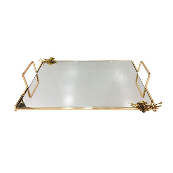 WB264 Rect Mirror Tray (G) ORCHID
