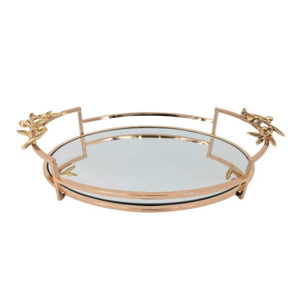 WB391 Copper Mirror Tray ORCHID 6c