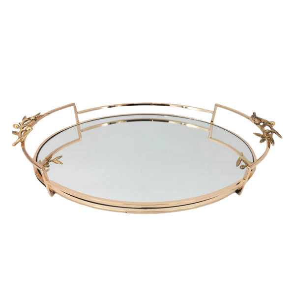 WB392 Copper Mirror Tray ORCHID 4c