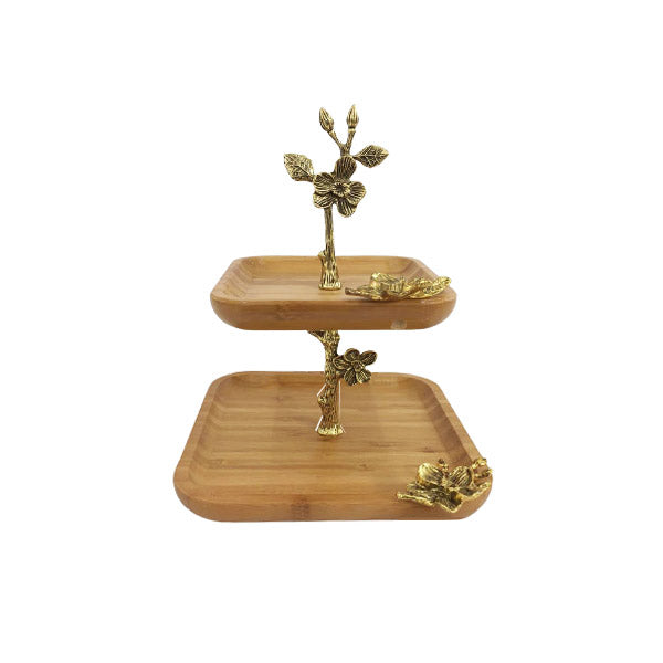WB661 2Tier Sq Pastry (G) ORCHID 12c