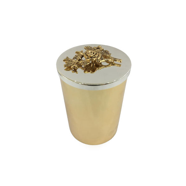 WB843 Golden Silver Top Jar Large ORCHID