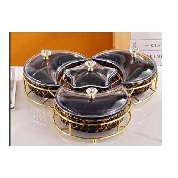 ZQ-103-B 4 Section Dish Moon-Star 18c