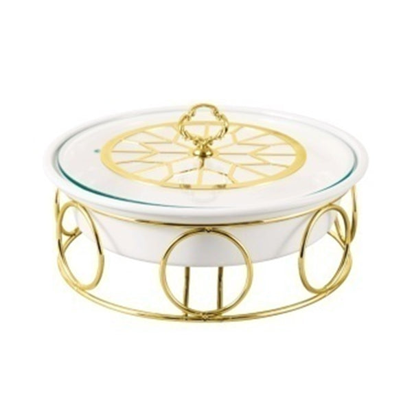 BR04006 12"ROUND CASSEROLE CANDLE STD 4c