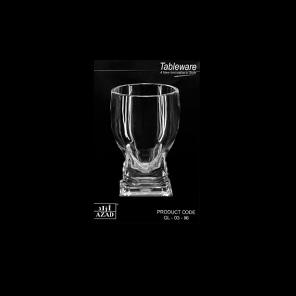 GL-03-06 200ML Square Base Glass AZAD12c