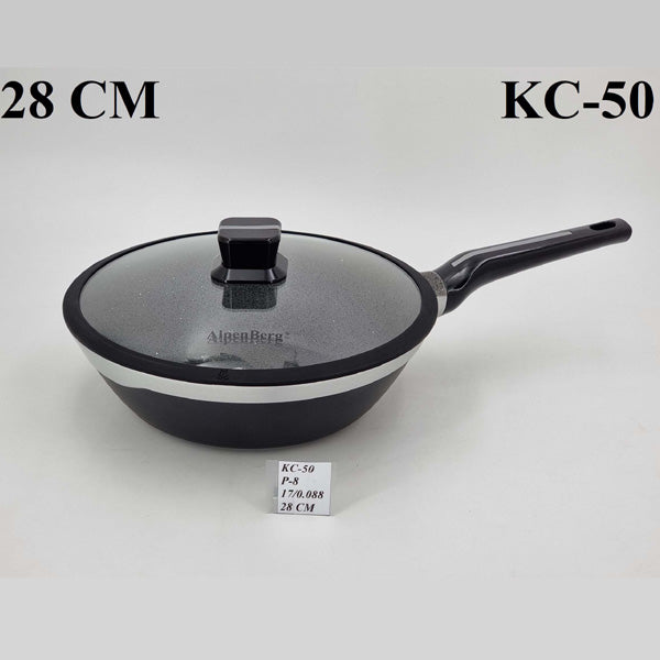 KC50 28cm Wok Black/Silver ALPENBURG 8c