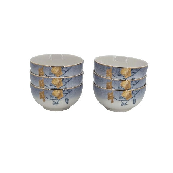 MK122 6Pcs Bowl Set Flower
