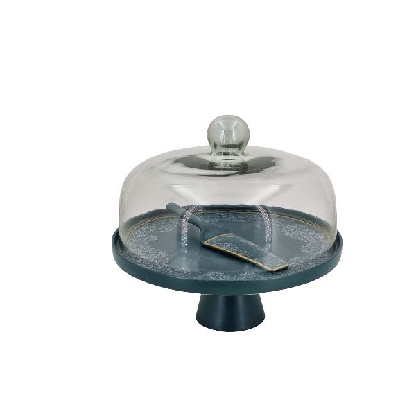 MK280 Cake Dish SeaGreen With G-Cover 4c