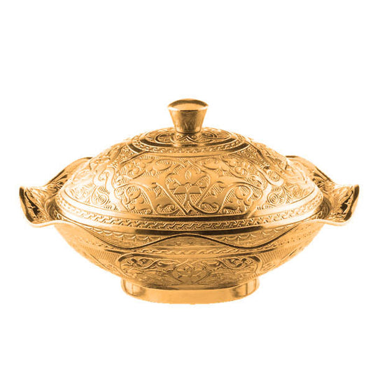 033-18 OVAL LALEGUL POT WITH COVER