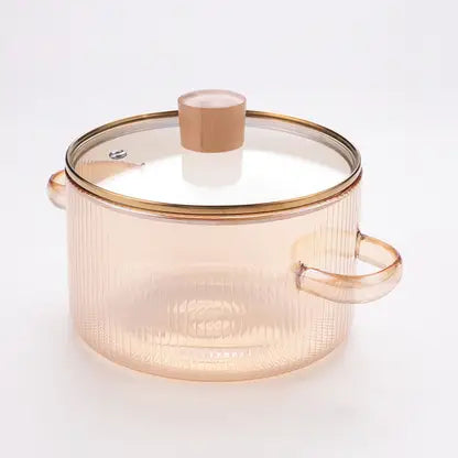 BG45124 Glass Pot 13x15cm Amber 18c
