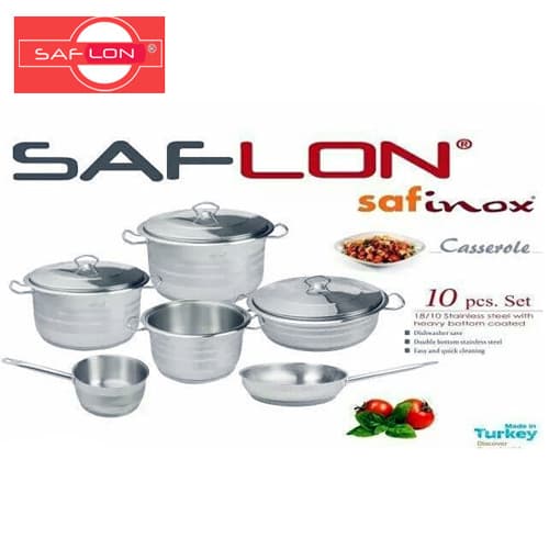 10Pcs SS Safinox Cook Set SAFLON