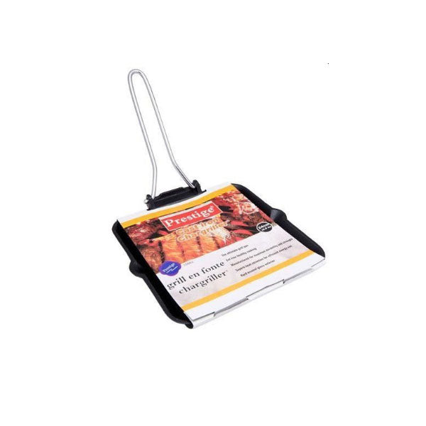 15862 Ptge Cast Iron Grill Pan 24cm (6c)
