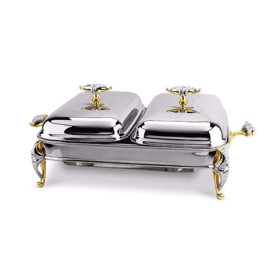 174346 MALAIKA 2*1 Rect Dish 4pc-c