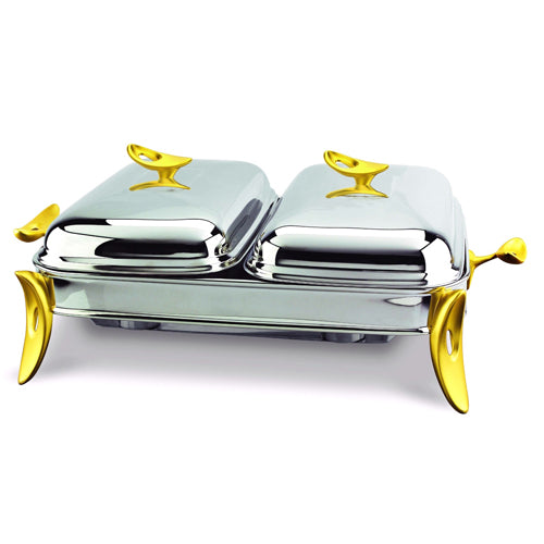 174546 O2 COLLECTION 2*1 Rect Dish 4c