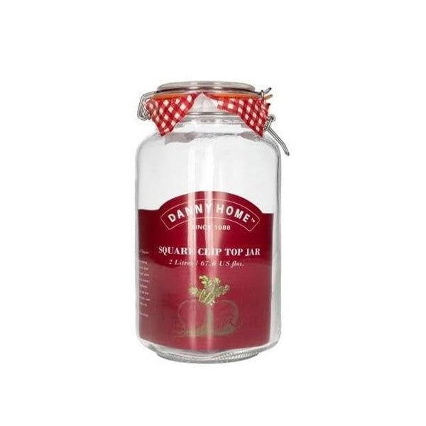 1966-36 Square Clip Top Jar 1.5L12c