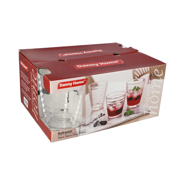 1988-14 Glass 6Pcs Set 355ml 8c