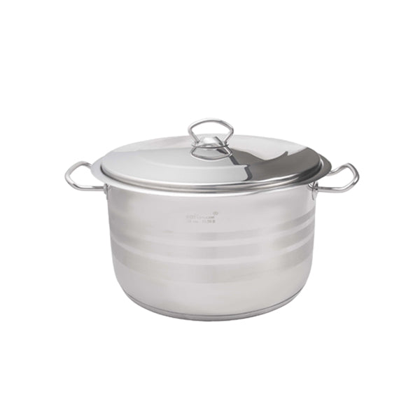 24" FLAVIA DEEP POT+ S.S LID 6.80Ltr 6c