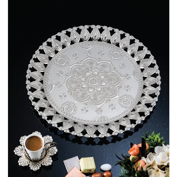 247-611 ECEM ROUND SERVING TRAY ?37 20c