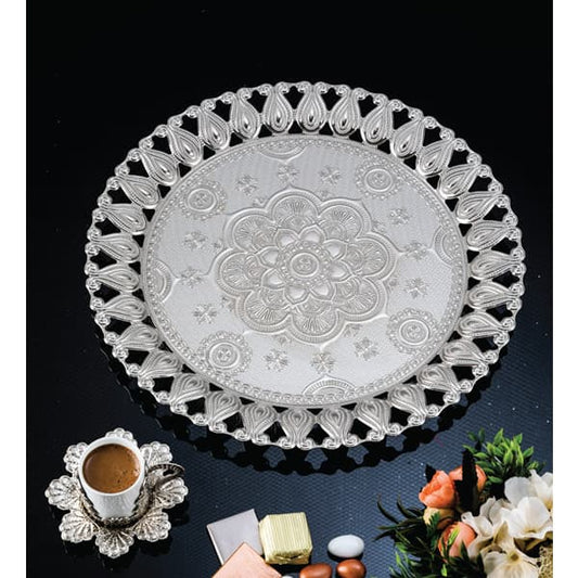 247-611 ECEM ROUND SERVING TRAY ?37 20c