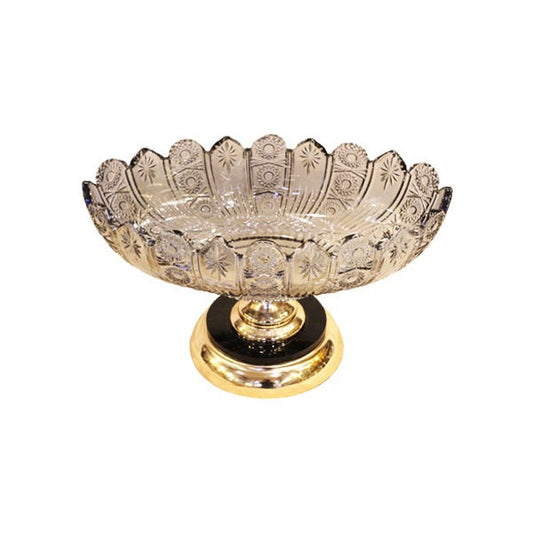 25 Oval Deep Glass Bowl (Gray)