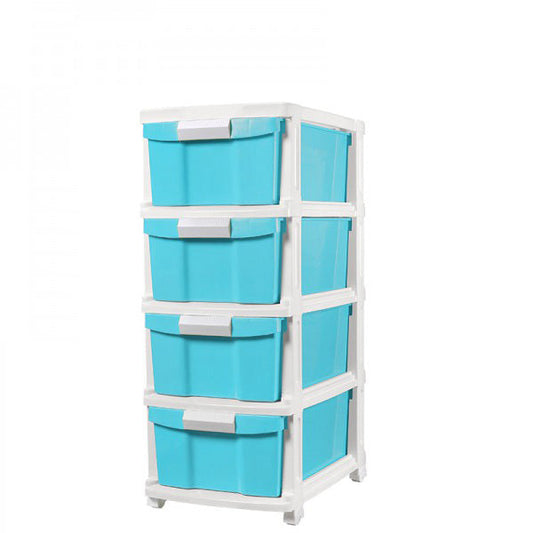 2524 4Tier Drawer W-Wheel 1pcs-set
