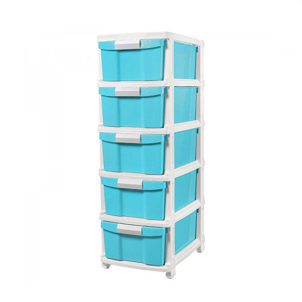 2525 5Tier Drawer W-Wheel 1pcs-set