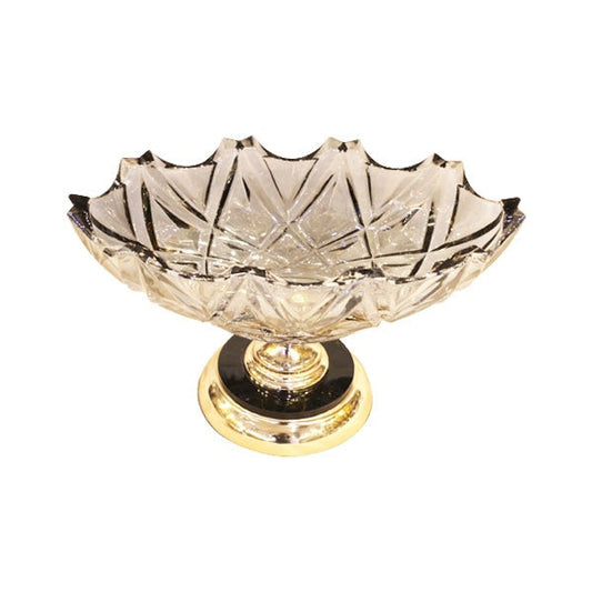28 Oval Deep Glass Bowl (BLK)