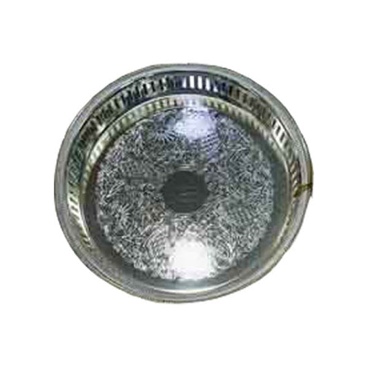 2970 ROUND TRAY SIL (S) NB2970 6c