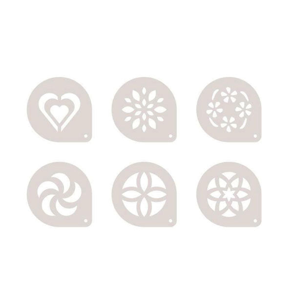 308850 MYDRINK 6 Capucino Stencils12/144