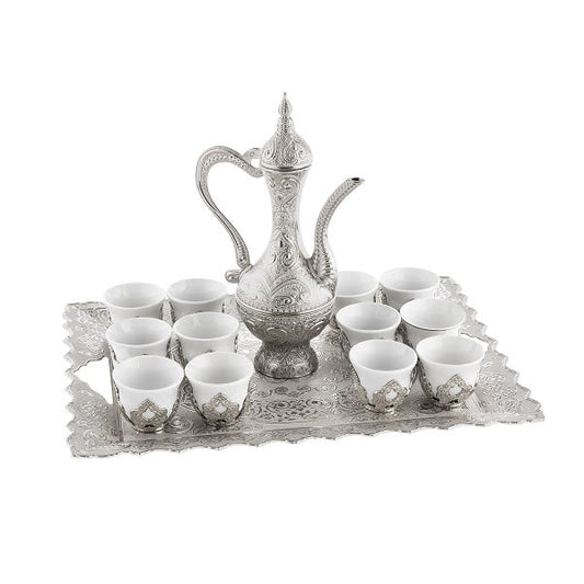 318-K11 12 PEOPLE PORCELIN ZAMZAM SET 4c