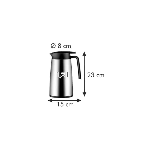 318512 VACUUM FLASK 1.2 L, SS 6-12c