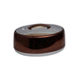 336CH-S 6Ltr Ovl Choclate Silver H-P 6c