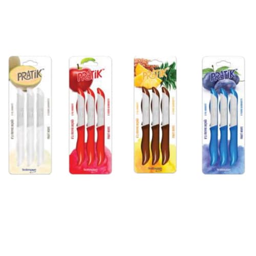 43025 Pratik Fruit Knife Set 6 pcs MIXED