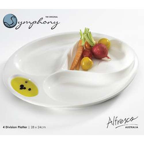 SY4470 28x24cm 4Divson Plate Symphny 12c