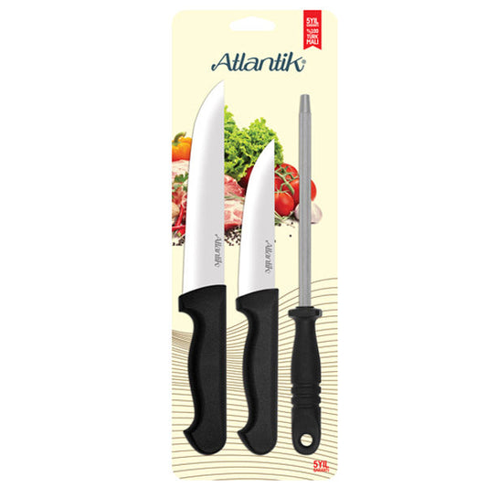 61057 Knife Set 3 pcs Plastic Handle (5"