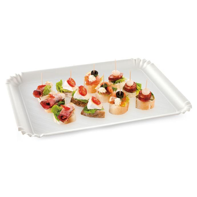 630701 Tray 42x31cm White 2p Delicia 24c