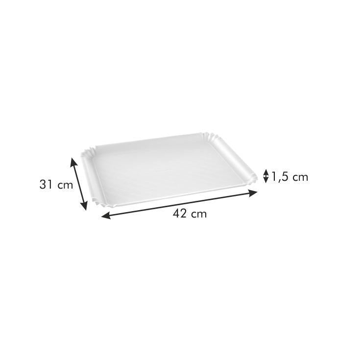 630701 Tray 42x31cm White 2p Delicia 24c