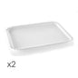 630701 Tray 42x31cm White 2p Delicia 24c
