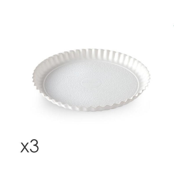 630703 Tray 30cm White 3p Delicia 24c