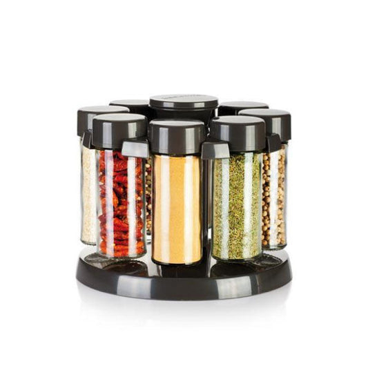 657066 8pcs Spice Jar Rotating Stand 12c