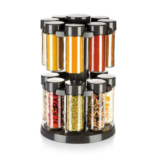 657068 16pcs Spice Jar Rotating Stand 6c