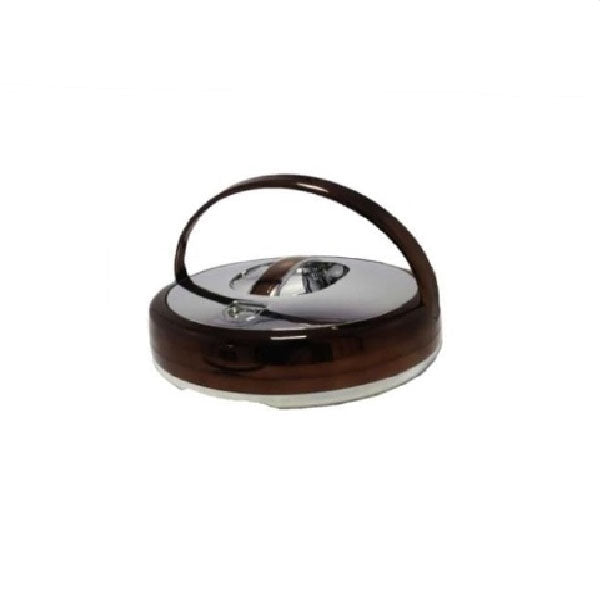 663CH-S 3Ltr Rd Choclate Silver H-P 6c