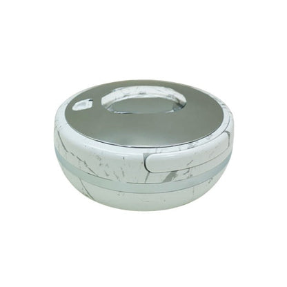 663WS-S 3Ltr Round White Silver 6c