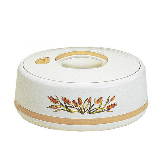 664 4Ltr Round Beige/Wheat Hot Pot 6c