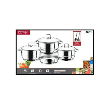 7001 Prestige Stainless Steel 9pc Set