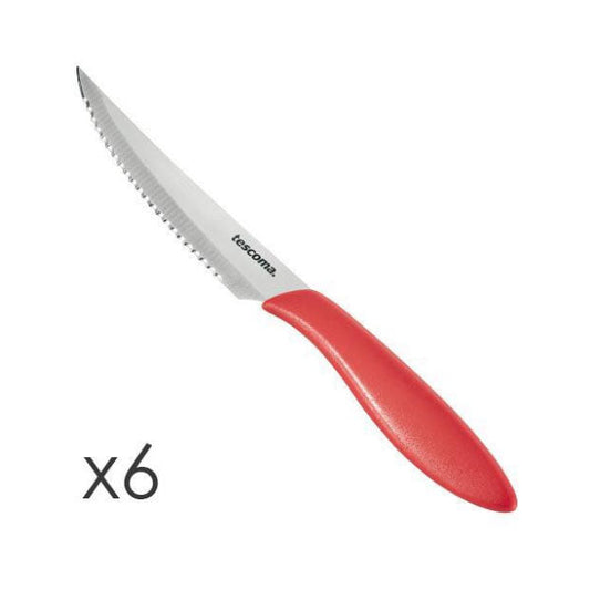 863056.20 SteakKnife12cm6P Red Presto48c