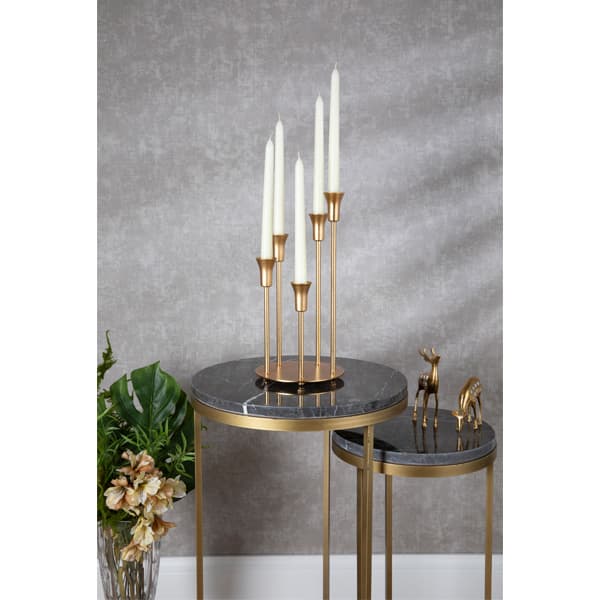 96-330-5-K-18 TIFANY CANDLE HOLDR 5Pc 6c