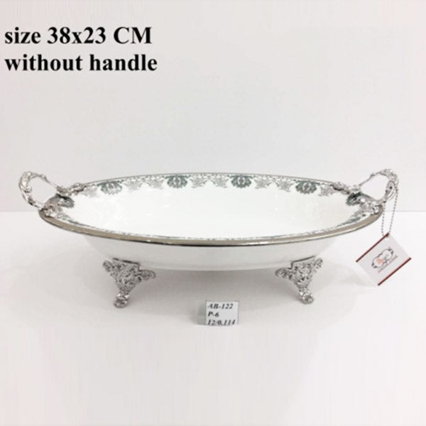 AB-122 Serving Dish Oval 38x23cm 6c